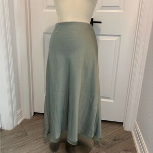 Chic Sage Green Maxi Skirt